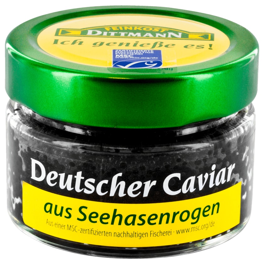 Feinkost Dittmann Deutscher Caviar aus Seehase MSC 100g